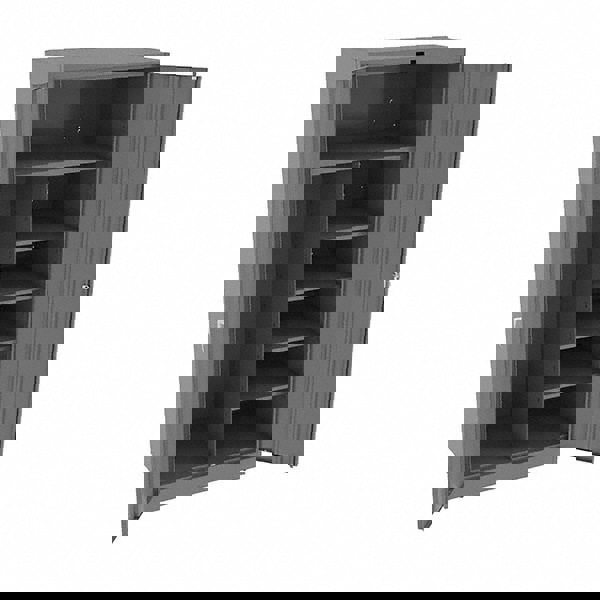 6 Shelf Combination Storage Cabinet